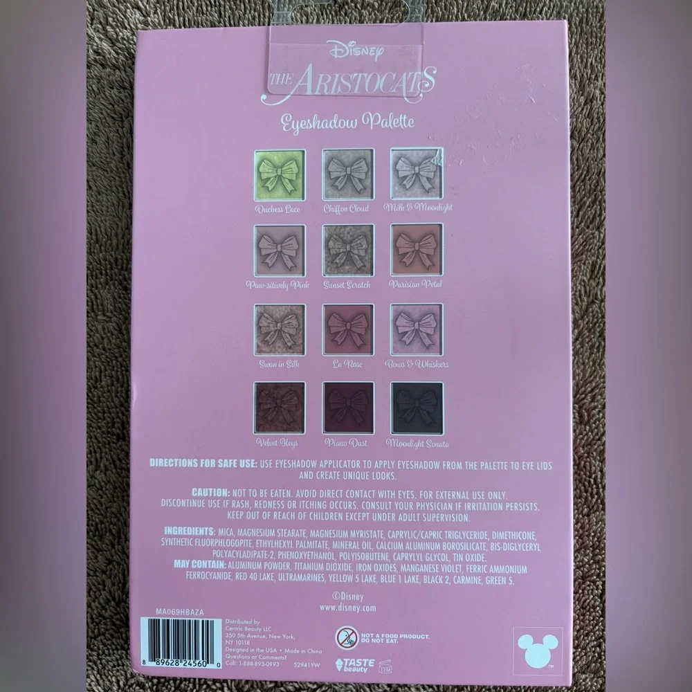 Disney Aristocats x Taste Beauty Marie Palette